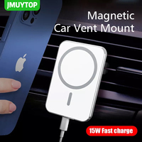 15W magnetyczna bezprzewodowa ładowarka samochodowa zamontuj adsorbowany telefon dla iPhone 13 12 Pro Max Mini adsorpcja szybki bezprzewodowy uchwyt do ładowania 1